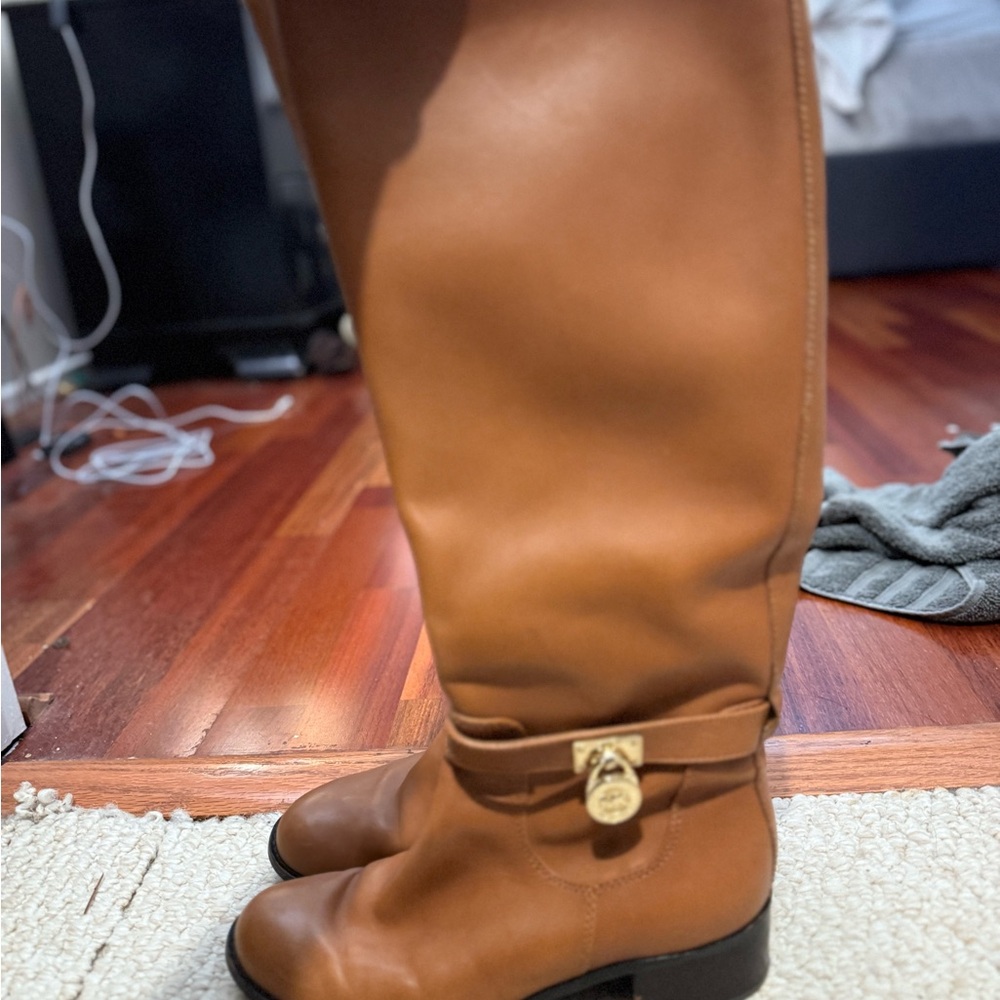 Michael Kors Brown Leather Boots